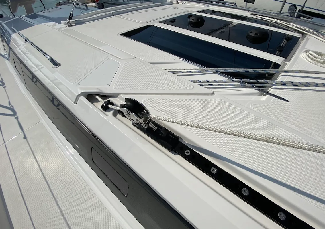 Lady Andaman, a Bavaria C46 sailboat at Mai Khao, Thailand
