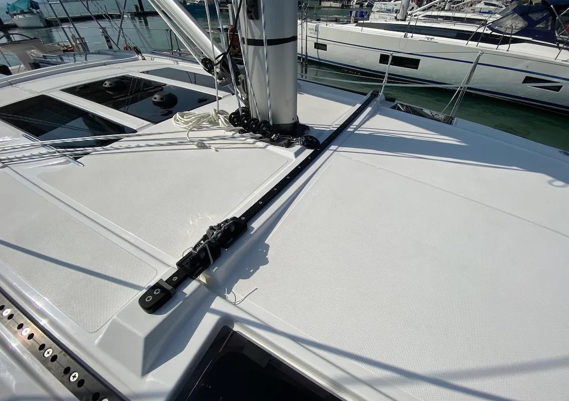 Lady Andaman, a Bavaria C46 sailboat at Mai Khao, Thailand