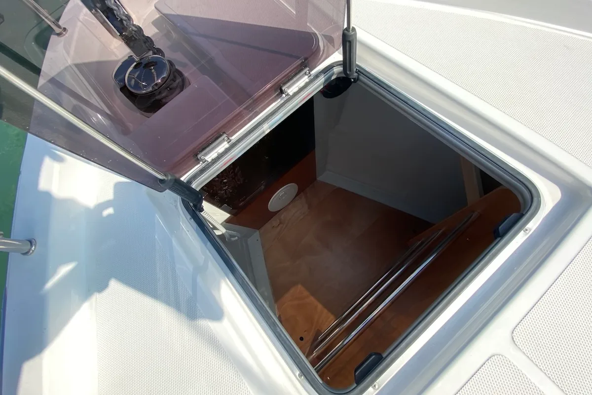 Lady Andaman, a Bavaria C46 sailboat at Mai Khao, Thailand