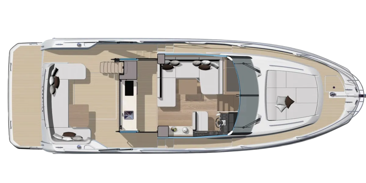 No Stress, a Prestige F4.3 motorboat at Podstrana - Miljevac, Croatia