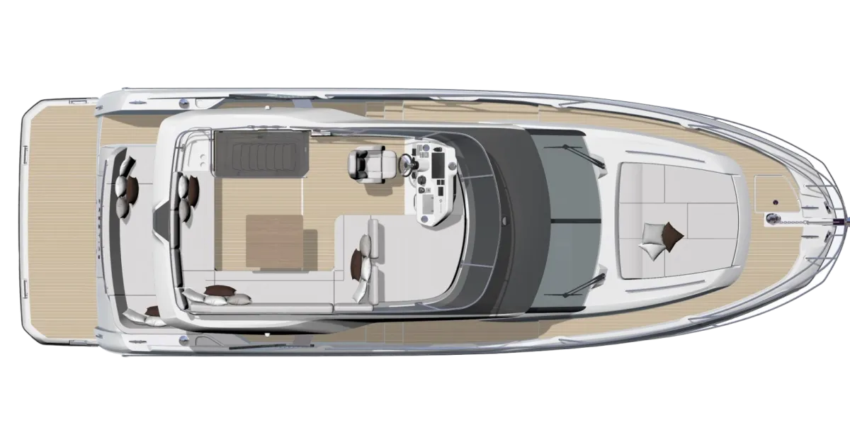 No Stress, a Prestige F4.3 motorboat at Podstrana - Miljevac, Croatia