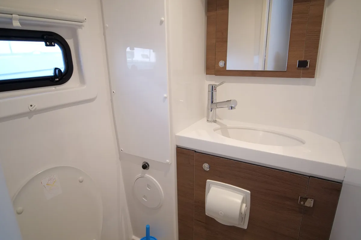 Head on EAGLE, a Bali 4.8 catamaran at Lavreotiki Municipal Unit, Greece