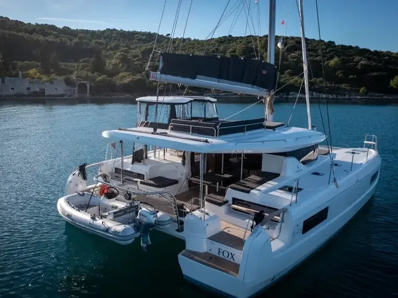 Fox, a Lagoon 43 catamaran at Seget Donji, Croatia