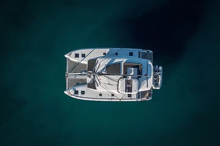 Fox, a Lagoon 43 catamaran at Seget Donji, Croatia