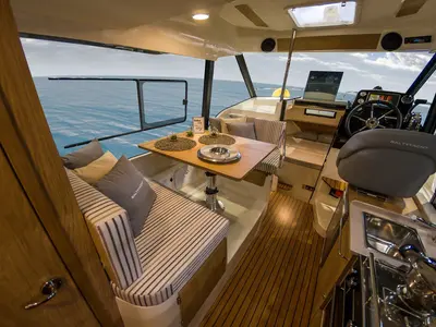 Salon of Balt Sun Camper 35, a motorboat at Casier, Italy