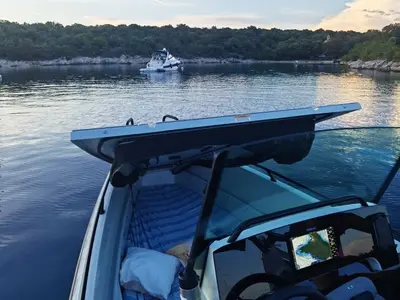 Cabin on Saxdor 200, a motorboat at Sukošan, Croatia