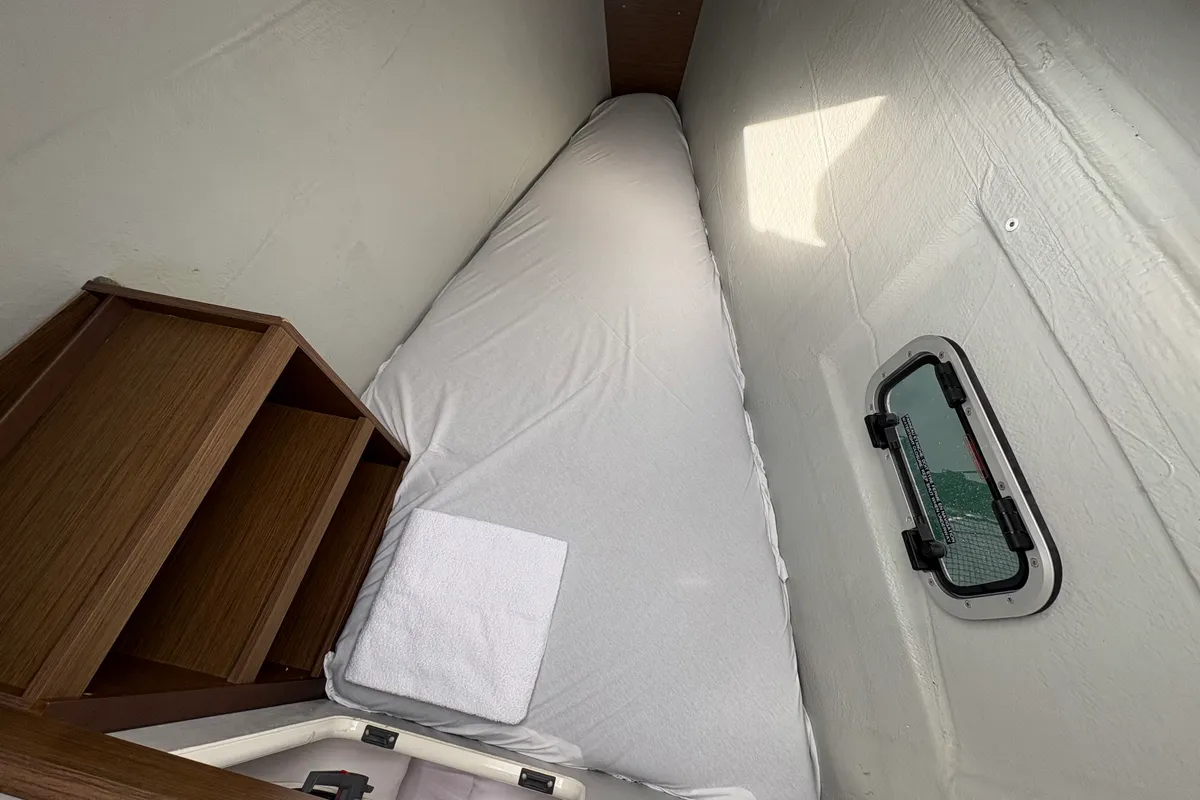 Cabin on Sail Adasu, a Lagoon 42 catamaran at Fethiye, Turkey