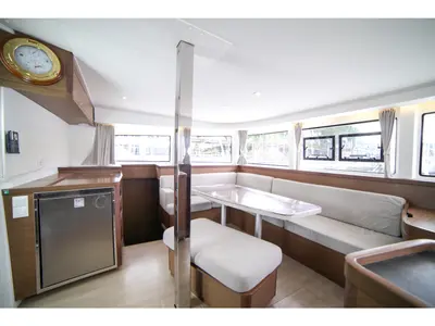 Salon of Sail Adasu, a Lagoon 42 catamaran at Fethiye, Turkey