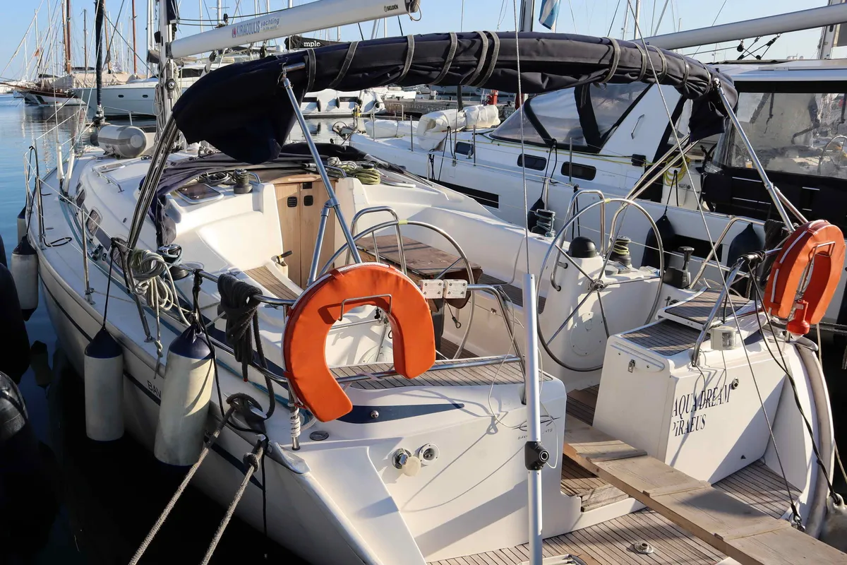 AQUA DREAM, a Bavaria 43 Cruiser sailboat at Municipal Unit of Nea Peramos, Greece