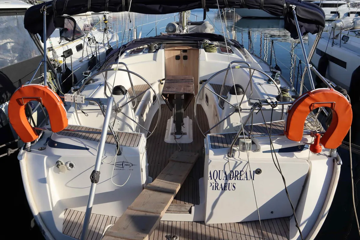 AQUA DREAM, a Bavaria 43 Cruiser sailboat at Municipal Unit of Nea Peramos, Greece