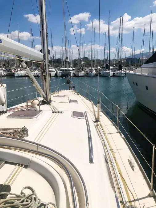 AQUA DREAM, a Bavaria 43 Cruiser sailboat at Municipal Unit of Nea Peramos, Greece
