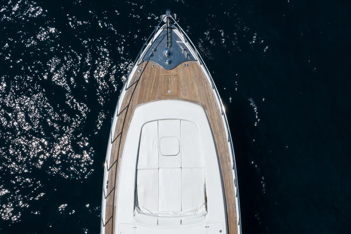Exterior view of Stealth One, a Gulet Mangusta 80 motor yacht at Cannes, France