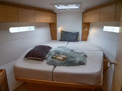 Cabin on Areti, a X-Yachts X4⁰ sailboat at Lavrion, Greece