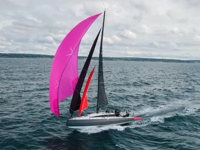 Tahuata, a JPK 10.50 sailboat at La Trinité-sur-Mer, France