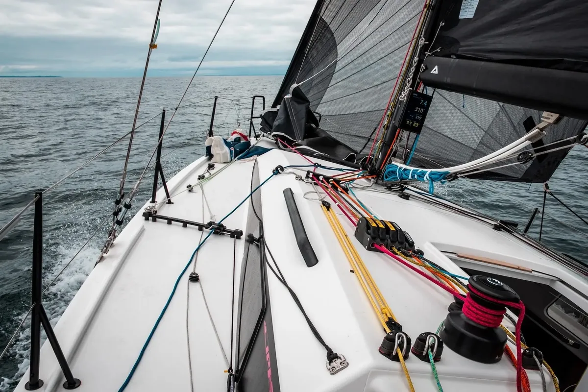 Tahuata, a JPK 10.50 sailboat at La Trinité-sur-Mer, France