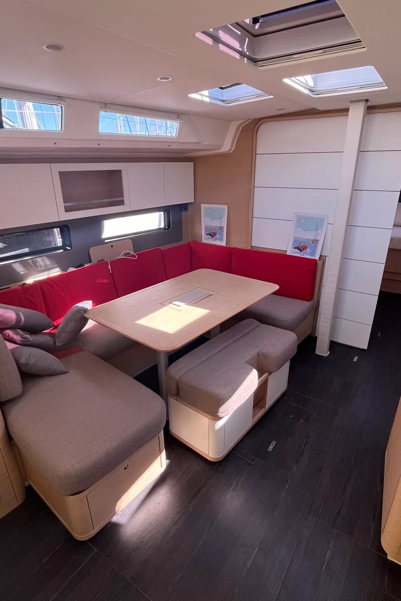 Salon of Poup, a Dufour 41 sailboat at Marseille, France