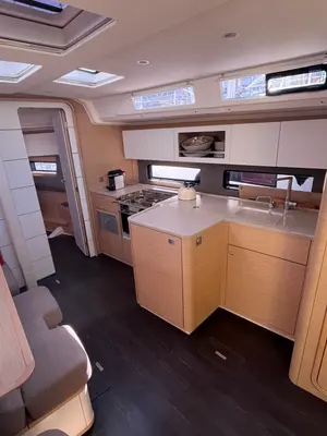 Galley of Poup, a Dufour 41 sailboat at Marseille, France