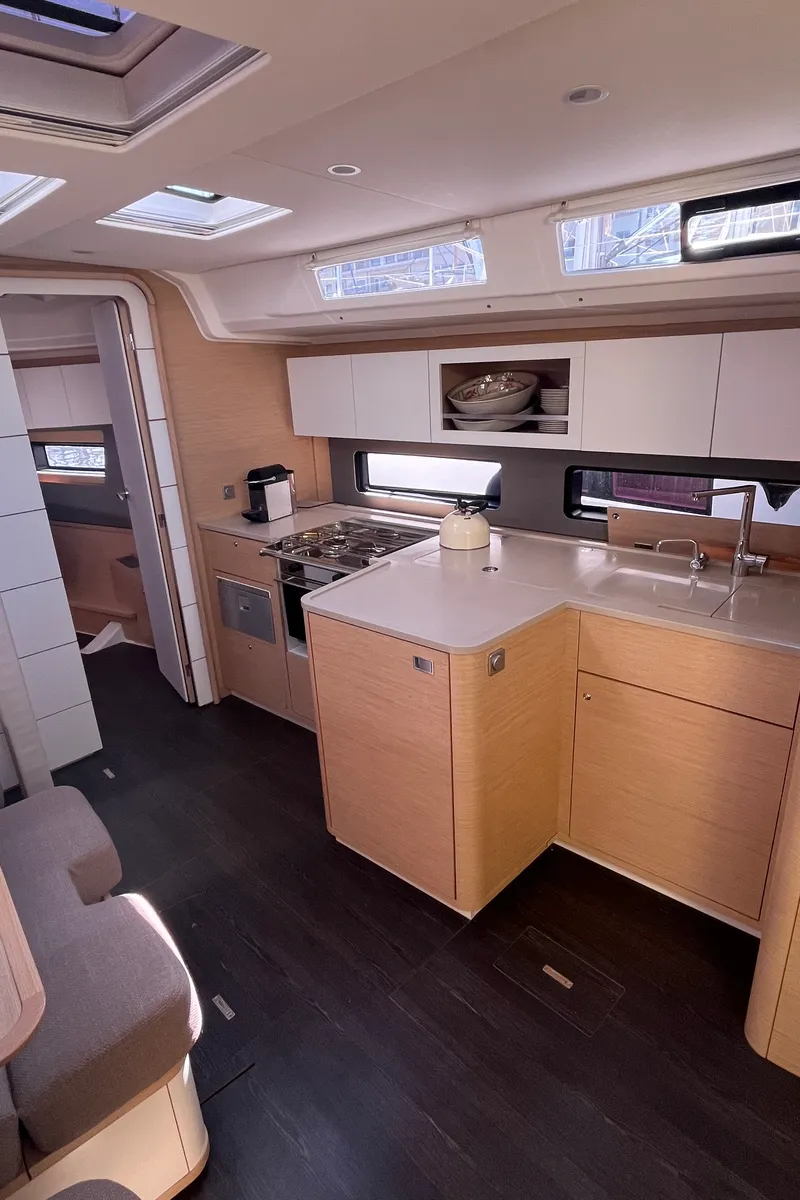 Galley of Poup, a Dufour 41 sailboat at Marseille, France