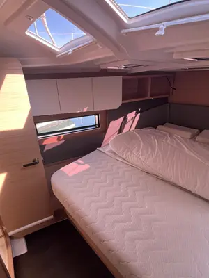 Cabin on Poup, a Dufour 41 sailboat at Marseille, France