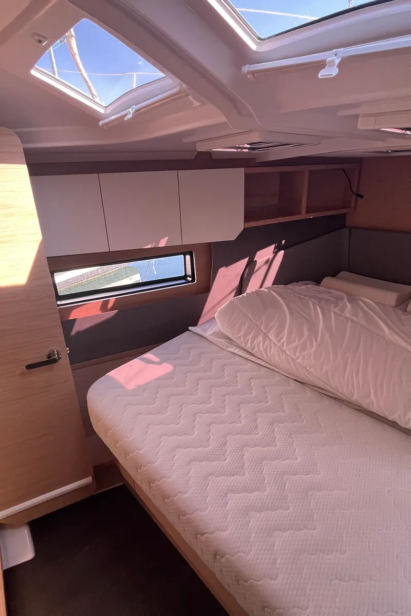 Cabin on Poup, a Dufour 41 sailboat at Marseille, France