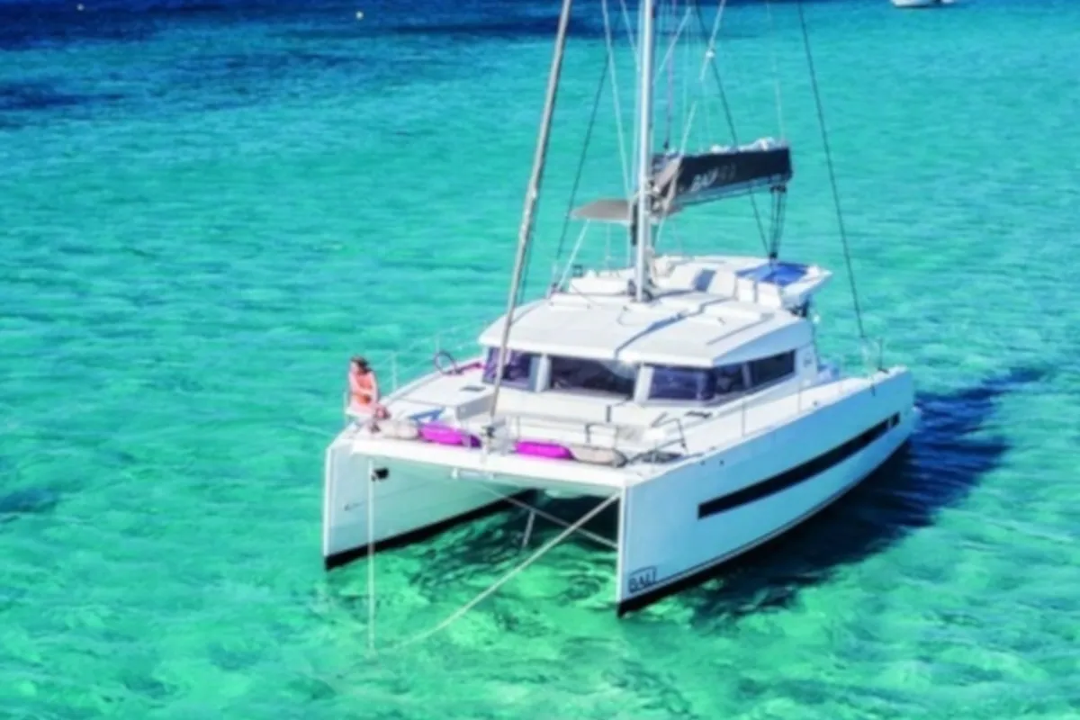 Exterior view of Viewfinder, a Bali 4.1 catamaran at Ribishi, Saint Vincent and the Grenadines