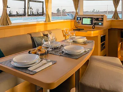 Tethys, a Lagoon 42 catamaran at Municipal Unit of Lefkada, Greece