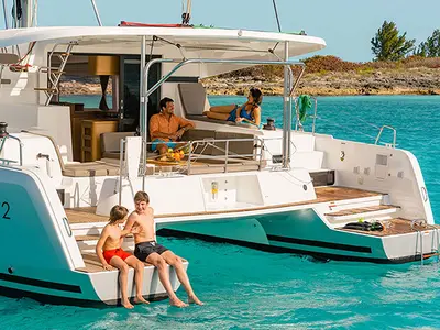 Tethys, a Lagoon 42 catamaran at Municipal Unit of Lefkada, Greece