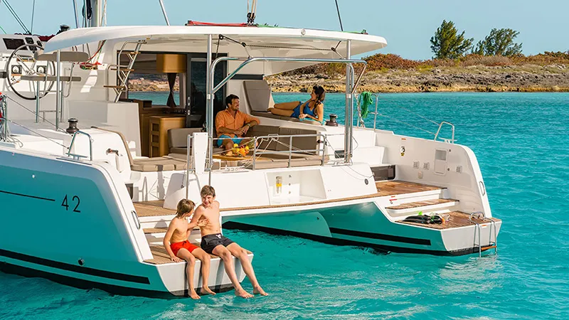 Tethys, a Lagoon 42 catamaran at Municipal Unit of Lefkada, Greece