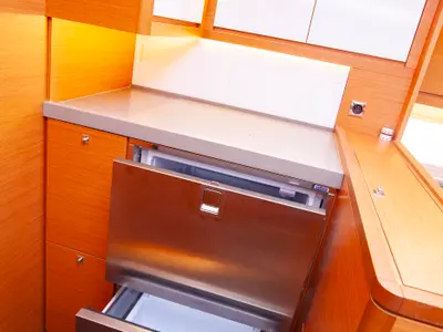 Galley of Sarpico, a Dufour 470 sailboat at Marmaris, Turkey