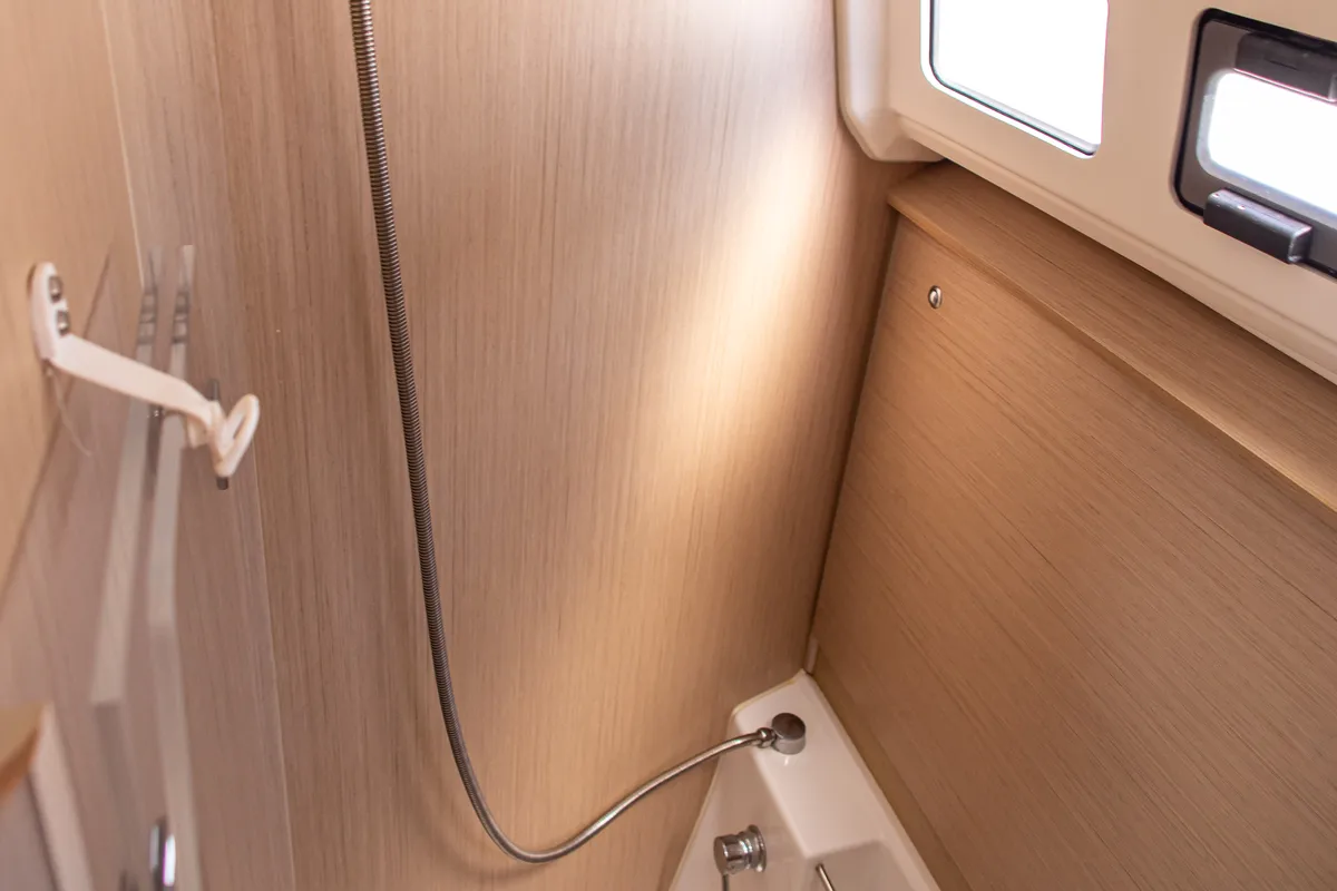 Head on Fots, a Beneteau Oceanis 40.1 sailboat at Municipal Unit of Palairos, Greece
