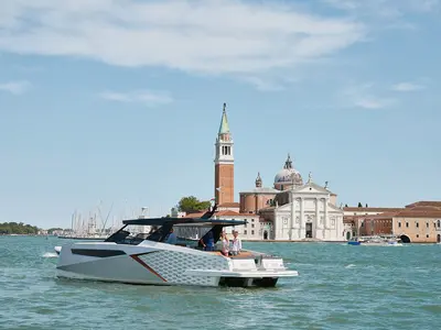 Gemini, a Dracan 42 motor yacht at Venice, Marina Vento di Venezia
