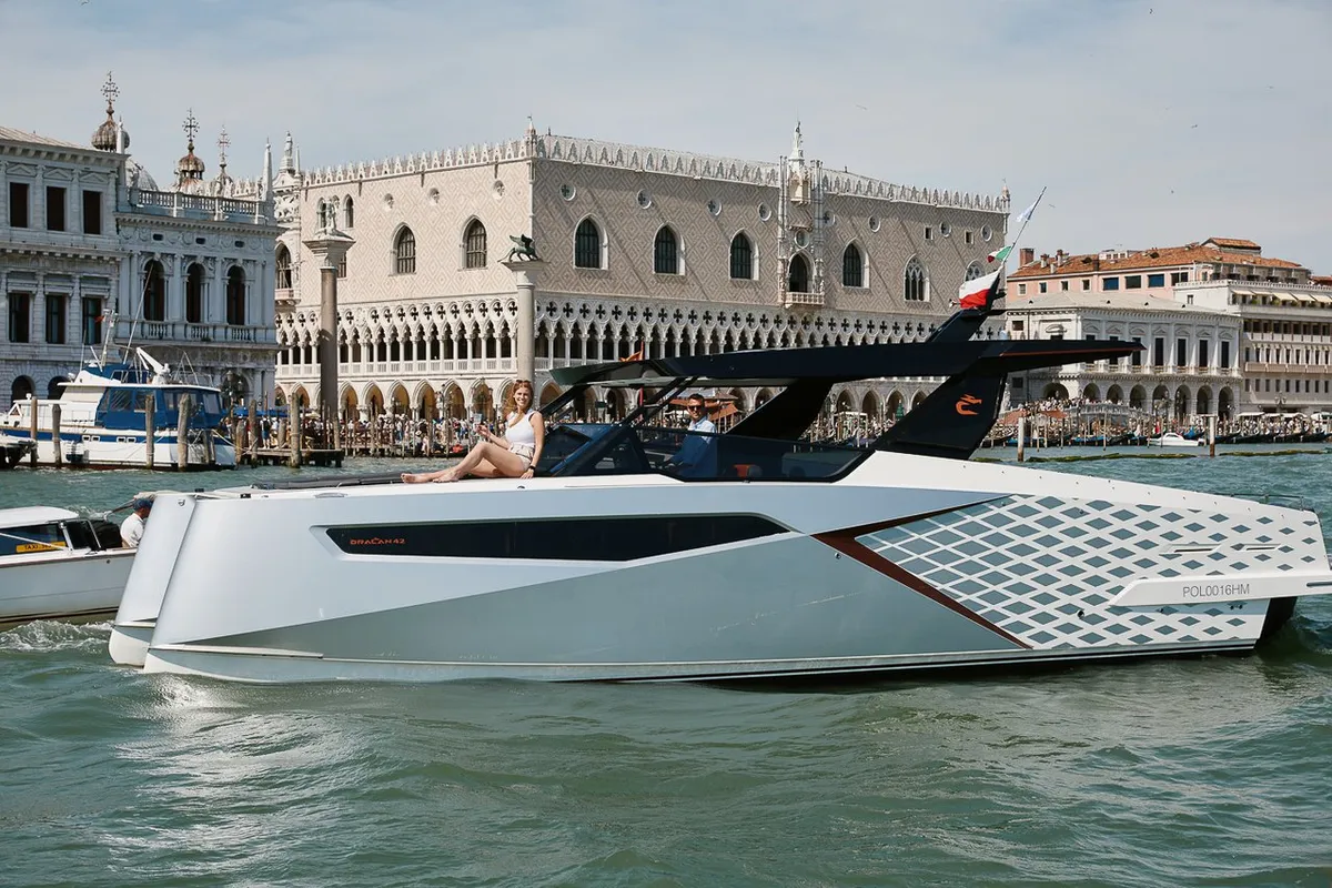 Gemini, a Dracan 42 motor yacht at Venice, Marina Vento di Venezia