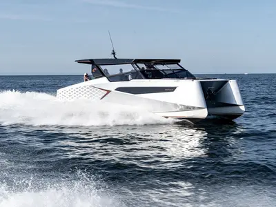 Gemini, a Dracan 42 motor yacht at Venice, Marina Vento di Venezia