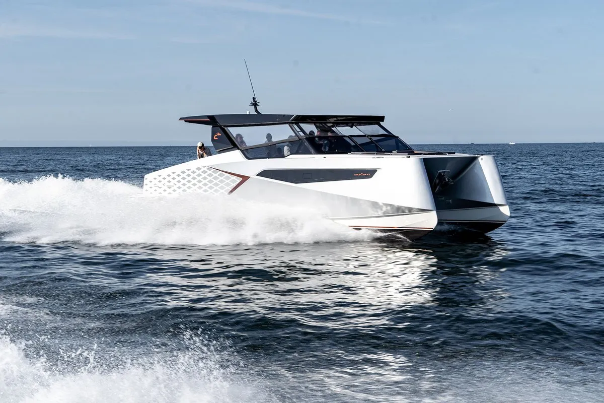 Gemini, a Dracan 42 motor yacht at Venice, Marina Vento di Venezia