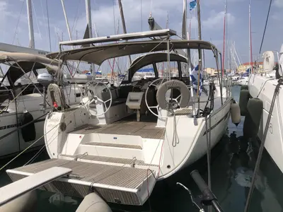 Amore, a Bavaria Cruiser 46 sailboat at Municipal Unit of Lefkada, Greece