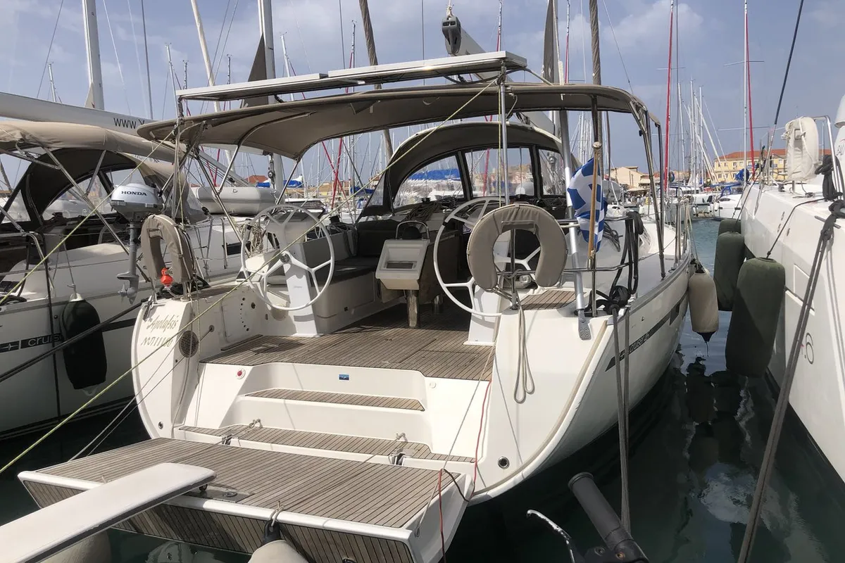 Amore, a Bavaria Cruiser 46 sailboat at Municipal Unit of Lefkada, Greece