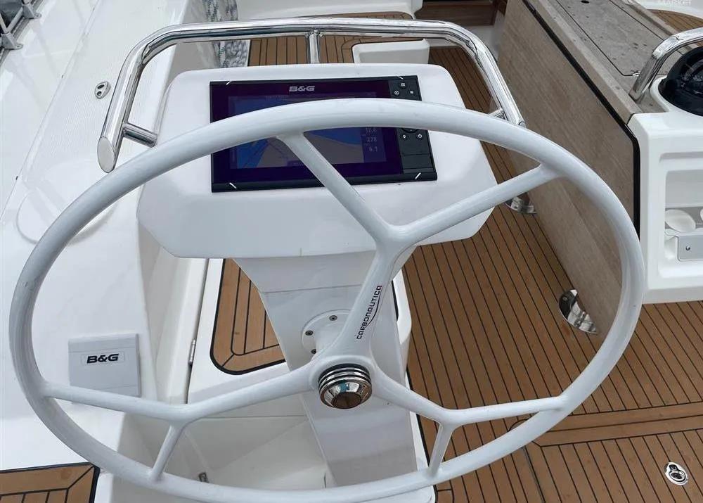 Amore, a Bavaria Cruiser 46 sailboat at Municipal Unit of Lefkada, Greece