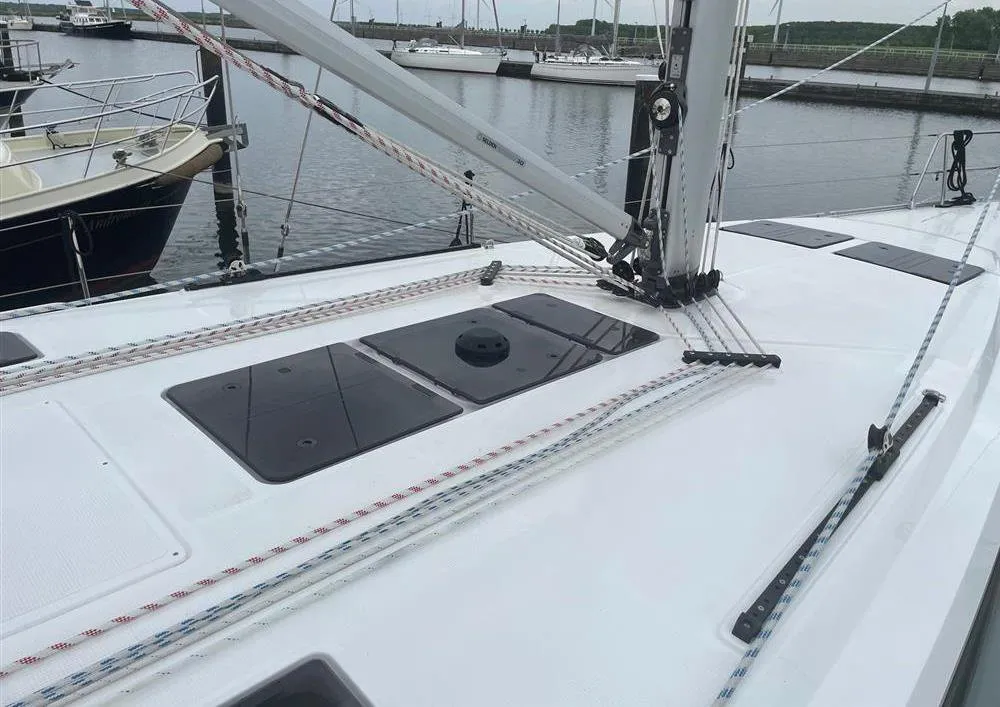 Amore, a Bavaria Cruiser 46 sailboat at Municipal Unit of Lefkada, Greece