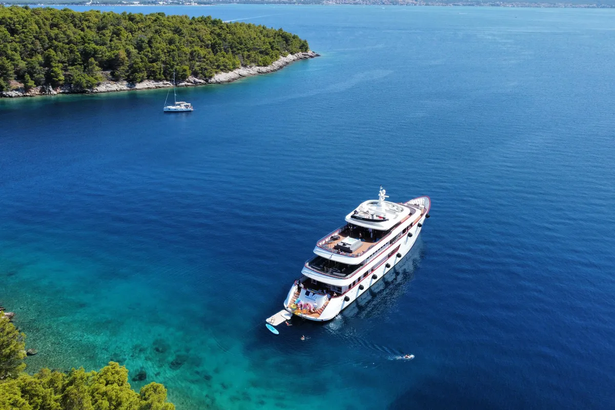 Exterior view of Yolo, a Gulet Motoryacht motor yacht at Split, Croatia