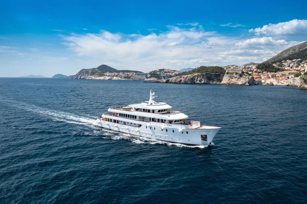 Exterior view of Yolo, a Gulet Motoryacht motor yacht at Split, Croatia