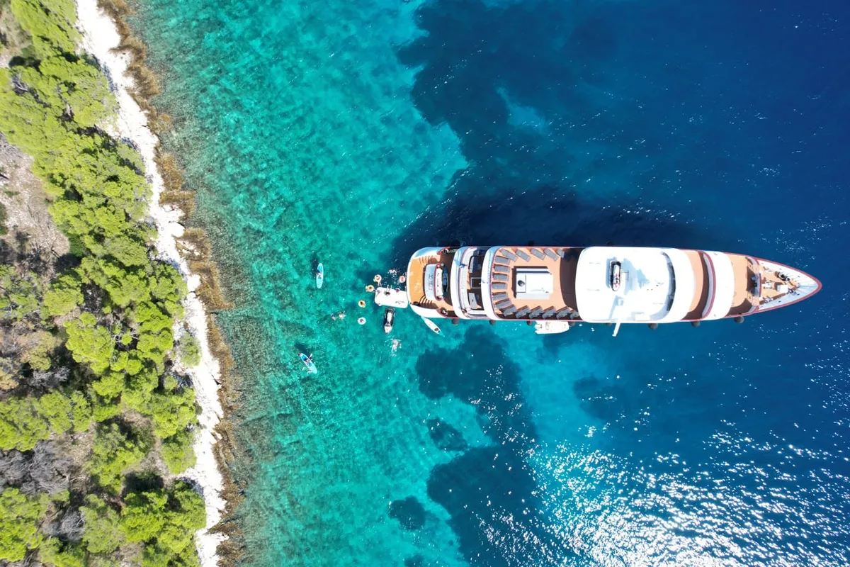Exterior view of Yolo, a Gulet Motoryacht motor yacht at Split, Croatia