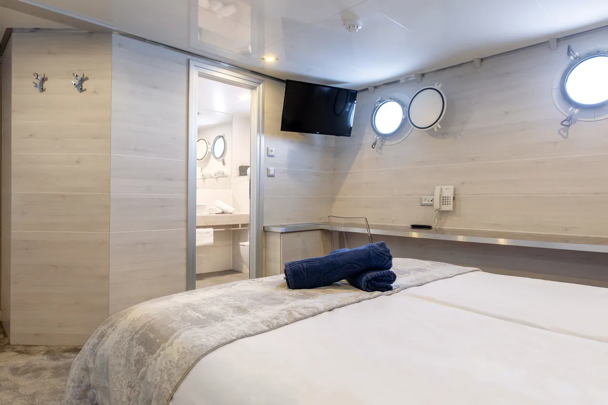 Cabin on Yolo, a Gulet Motoryacht motor yacht at Split, Croatia