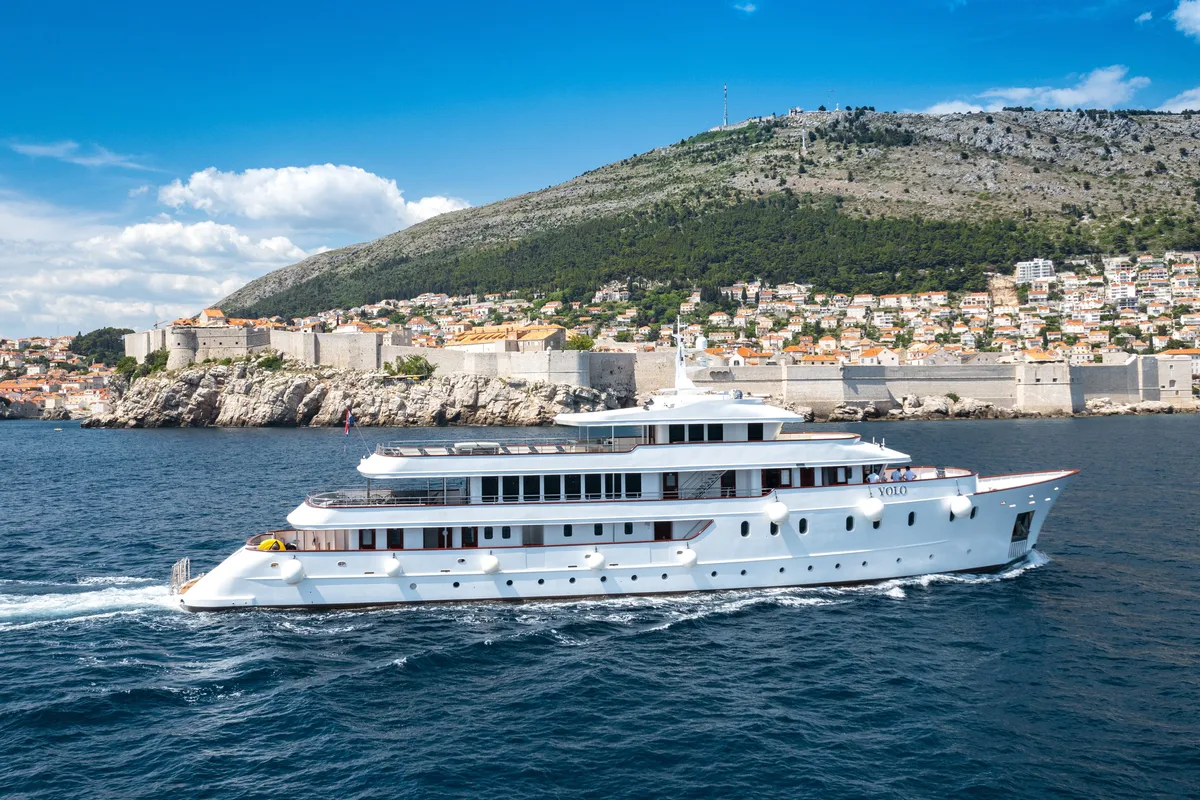 Exterior view of Yolo, a Gulet Motoryacht motor yacht at Split, Croatia