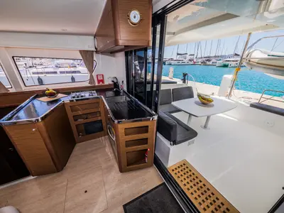 Galley of Edita, a Lagoon 42 catamaran at Seget Donji, Croatia