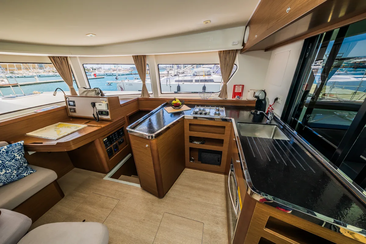 Galley of Edita, a Lagoon 42 catamaran at Seget Donji, Croatia