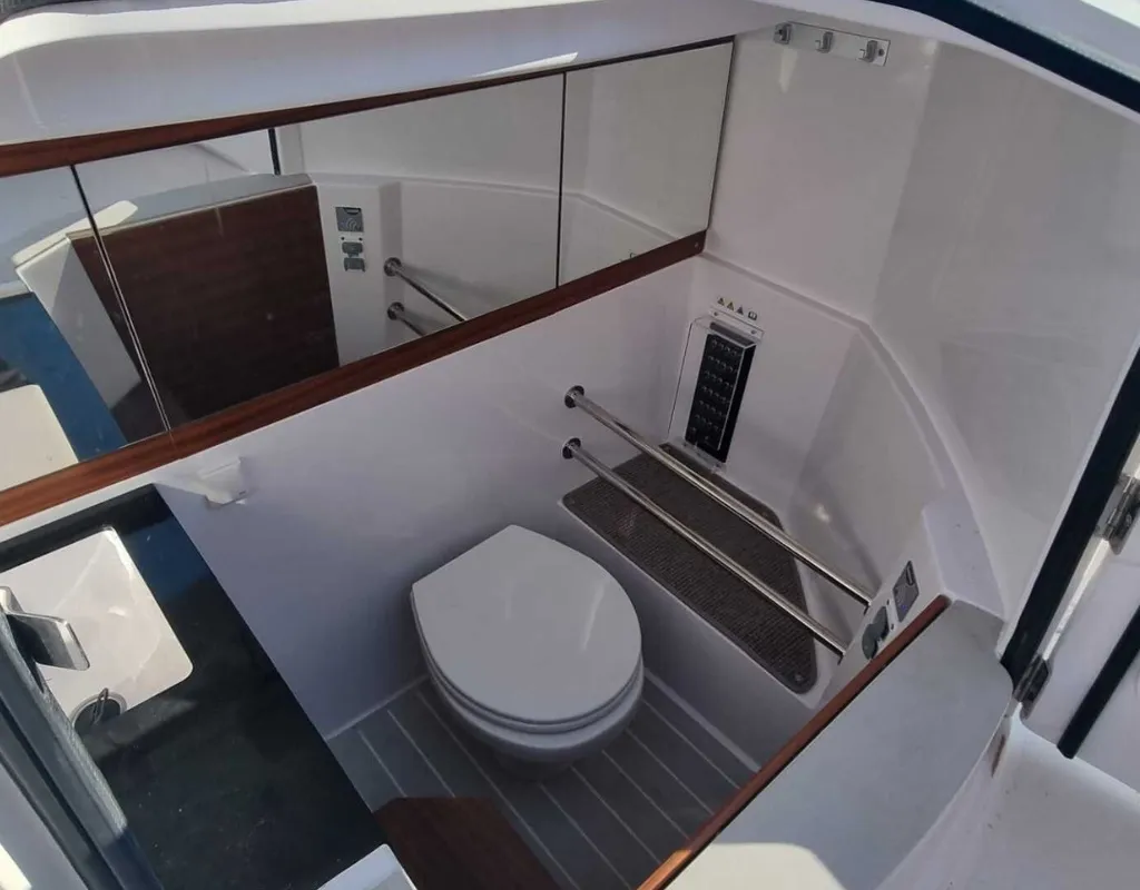 Axopar, a Axopar 28 T-Top motorboat at Grad Trogir, Croatia