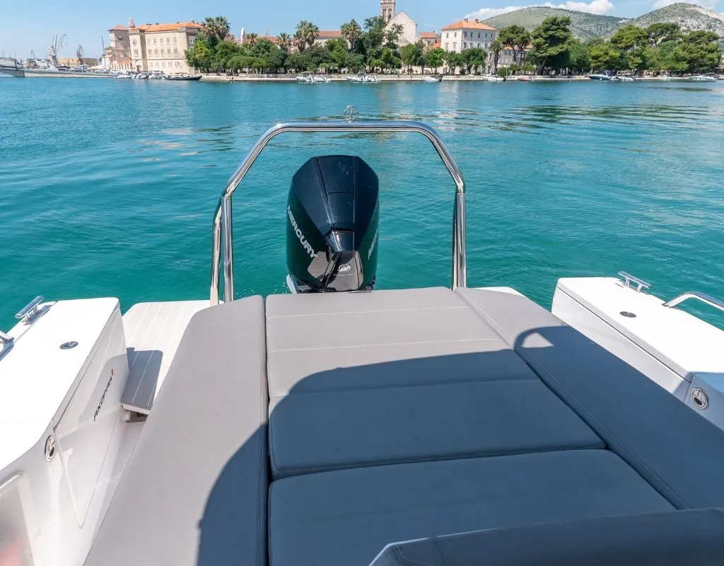 Axopar, a Axopar 28 T-Top motorboat at Grad Trogir, Croatia
