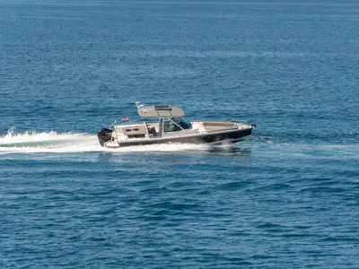 Axopar, a Axopar 28 T-Top motorboat at Grad Trogir, Croatia