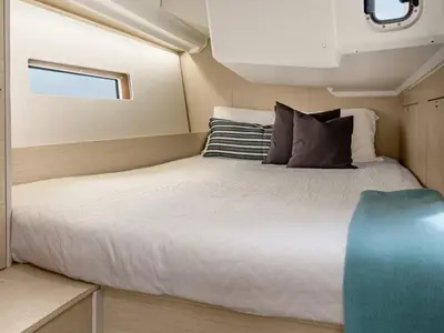 Cabin on Sunsail 42 Premium, a Beneteau Oceanis 40.1 sailboat at Road Town, British Virgin Islands