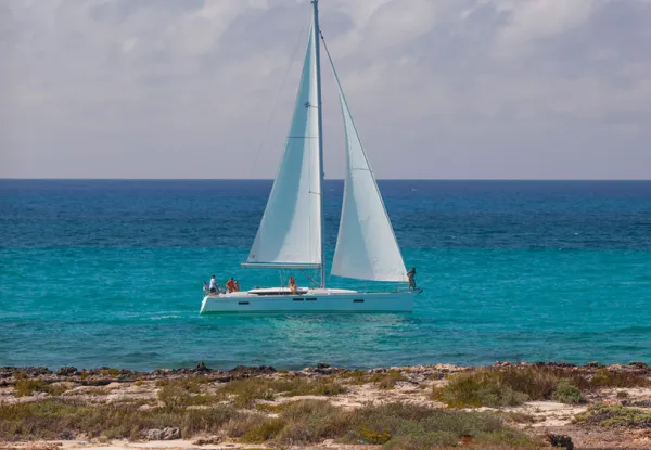 Phat Dolphin, a Jeanneau Sun Odyssey 479 sailboat at Ribishi, Saint Vincent and the Grenadines